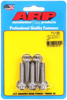 ARP 5/16in-24 x 1.250 12pt SS Bolts (Set of 5)