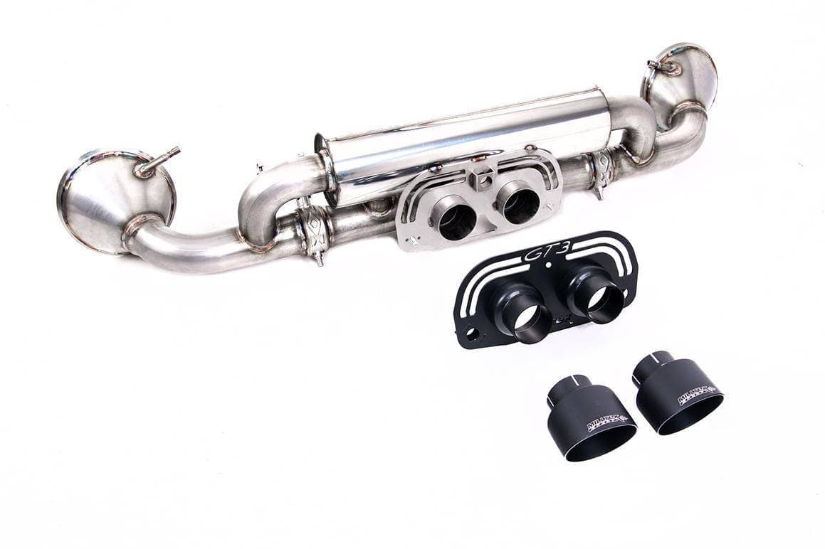 Milltek Porsche Rear Silencer(s) with GT-100 Cerakote Black Trims