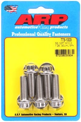 ARP M10 x 1.25 x 30 12pt SS Bolts (Set of 5)