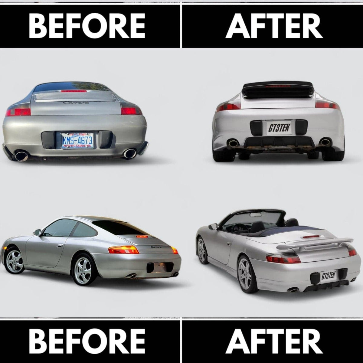 Better Bodies Motorsport Carrera Rear Bumper Diffuser - Porsche / 996.1 / 1999–2001
