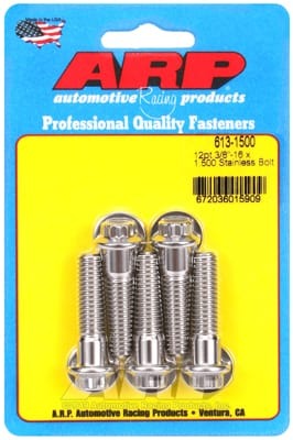 ARP 3/8in - 16 x 1.500 12pt SS Bolts (Set of 5)