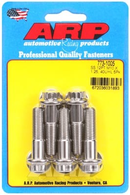 ARP M10 x 1.25 x 40 12pt SS Bolts (Set of 5)