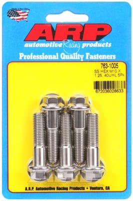 ARP M10 x 1.25 x 40 SS Hex Bolts (Set of 5)