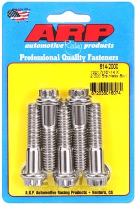 ARP 7/16in -14x2.000 12pt 1/2 Wrenching SS Bolts (Set of 5)