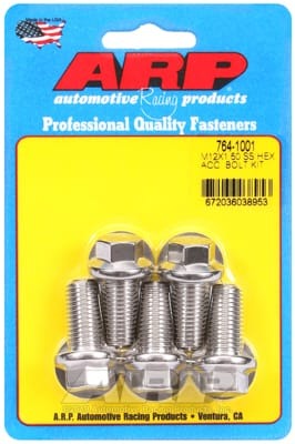 ARP M12 x 1.50 x 25 SS Hex Bolts (Set of 5)
