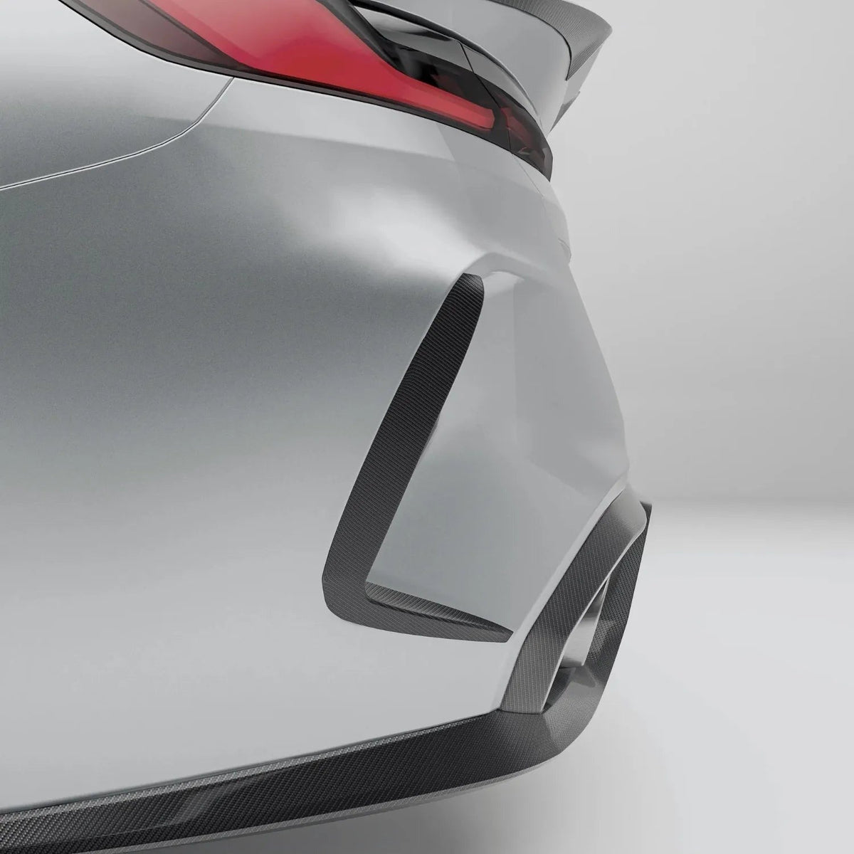 Revozport Carbon Fiber Rear Bumper Canards - BMW F92 M8