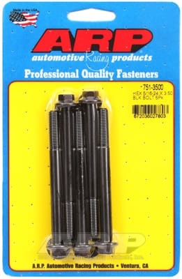 ARP 5/16-24 x 3.500 Hex Black Oxide Bolts (Set of 5)