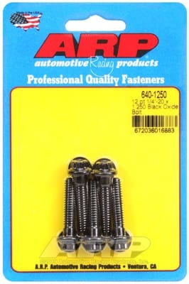 ARP 1/4-20 x 1.250 12pt Black Oxide Bolts (Set of 5)