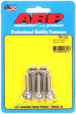 ARP M6 x 1.00 x 25 Hex SS Bolts (Set of 5)