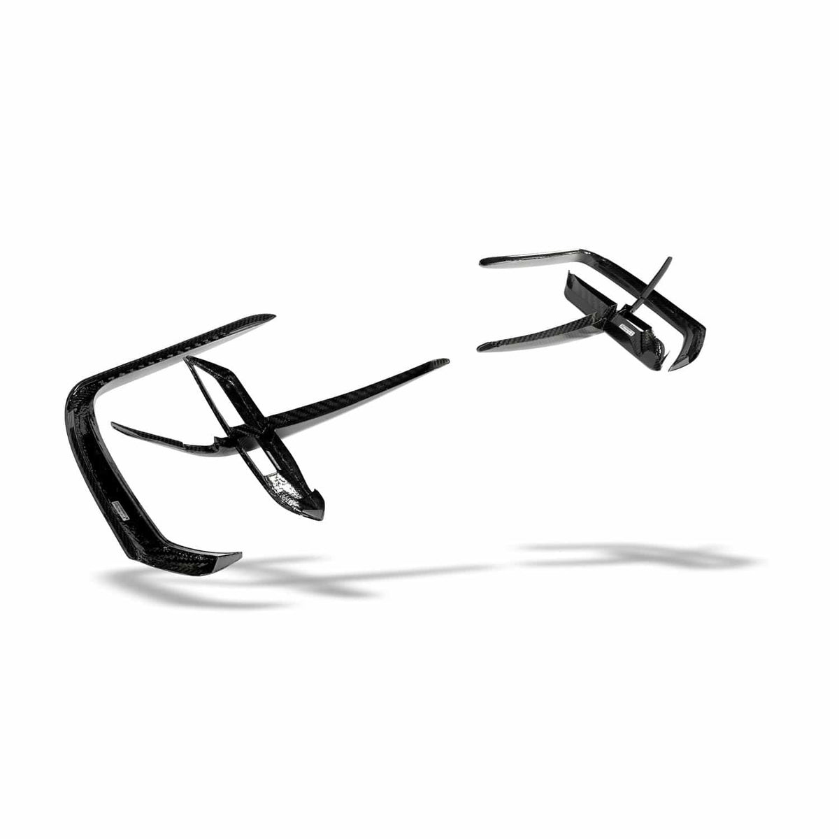 Revozport Carbon Fiber Front Bumper Canards (Pre-LCI) - Audi 4M RSQ8