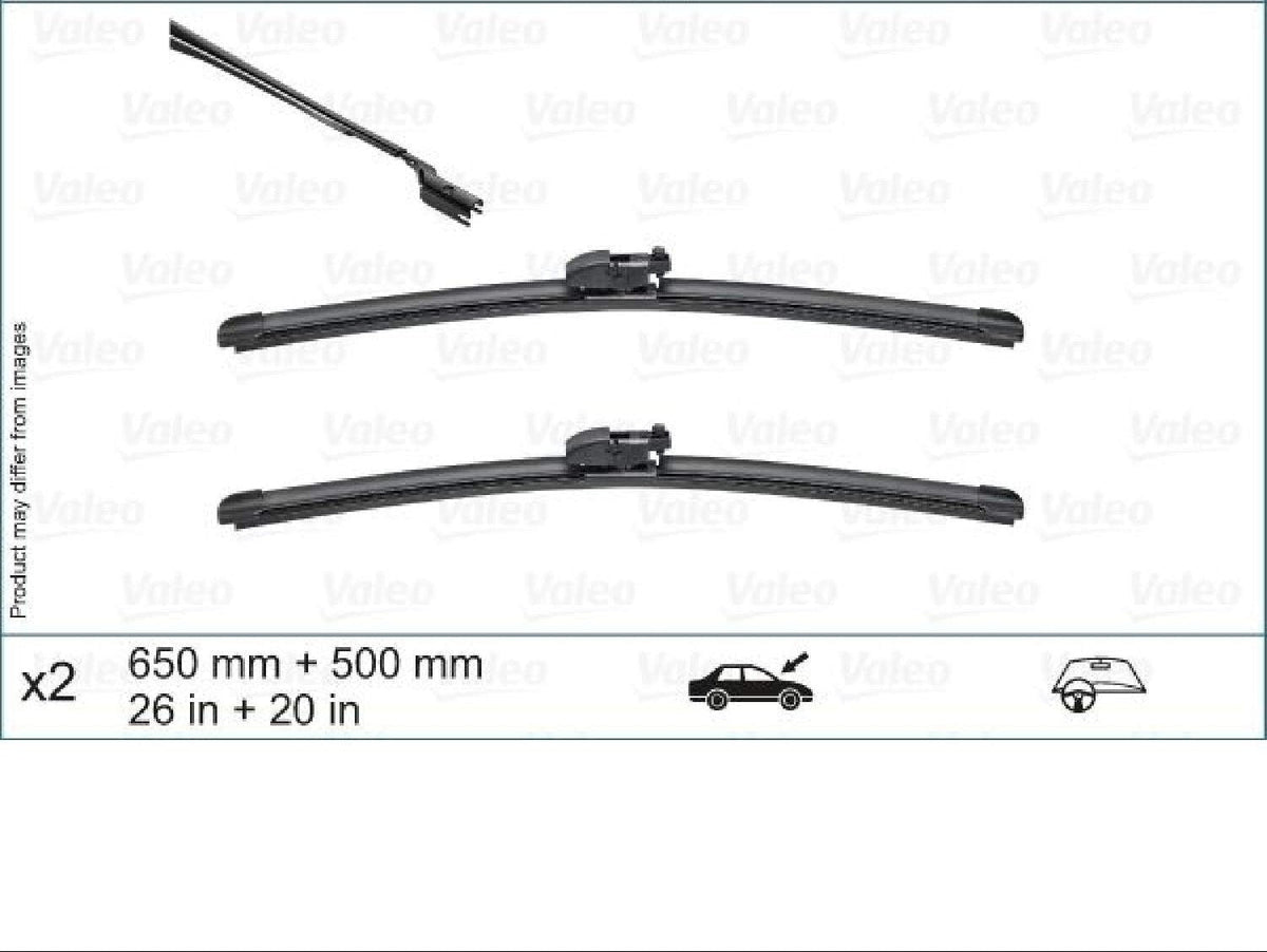 BMW G01 X3 & X4 Windshield Wiper Blade Set By Valeo 61617469820