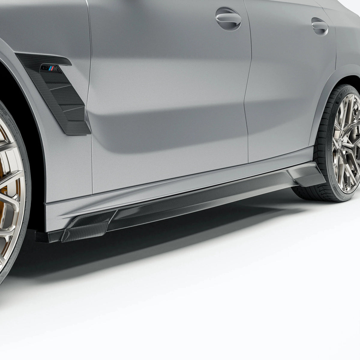 Revozport Carbon Fiber Side Skirts for BMW X6M F96 LCI (2023+)