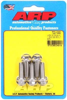 ARP 5/16-24 x 1.000 SS Hex Bolts (Set of 5)