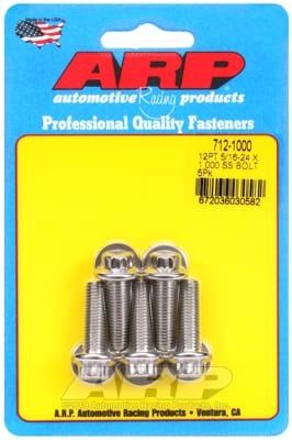 ARP 5/16in-24 x 1.000 12pt SS Bolts (Set of 5)