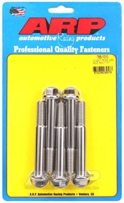ARP M12 x 1.75 x 90 Hex Black SS Bolts (Set of 5)