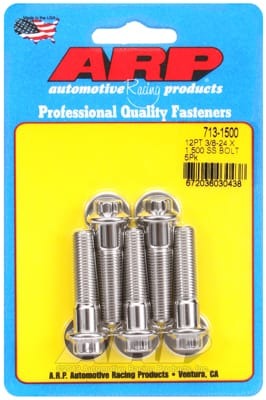 ARP 3/8in -24 x 1.500 12pt SS Bolts (Set of 5)
