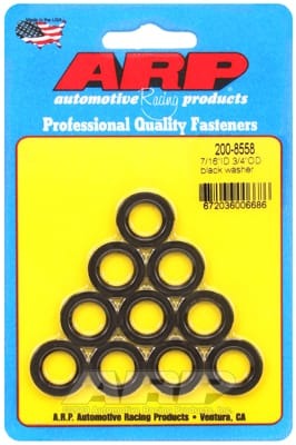 ARP 7/16inID 3/4inOD Black Washers (Set of 10)