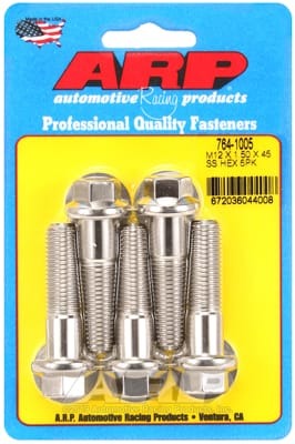 ARP M12 x 1.50 x 45 SS Hex Bolts (Set of 5)