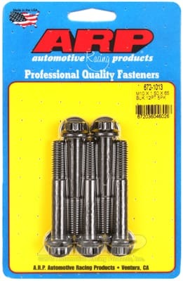 ARP M10 x 1.50 x 65mm 12pt Black Oxide Bolts (Set of 5)
