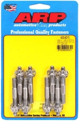 ARP Sport Compact M8 x 1.25 x 57mm Stainless Accessory Studs (Set of 8)
