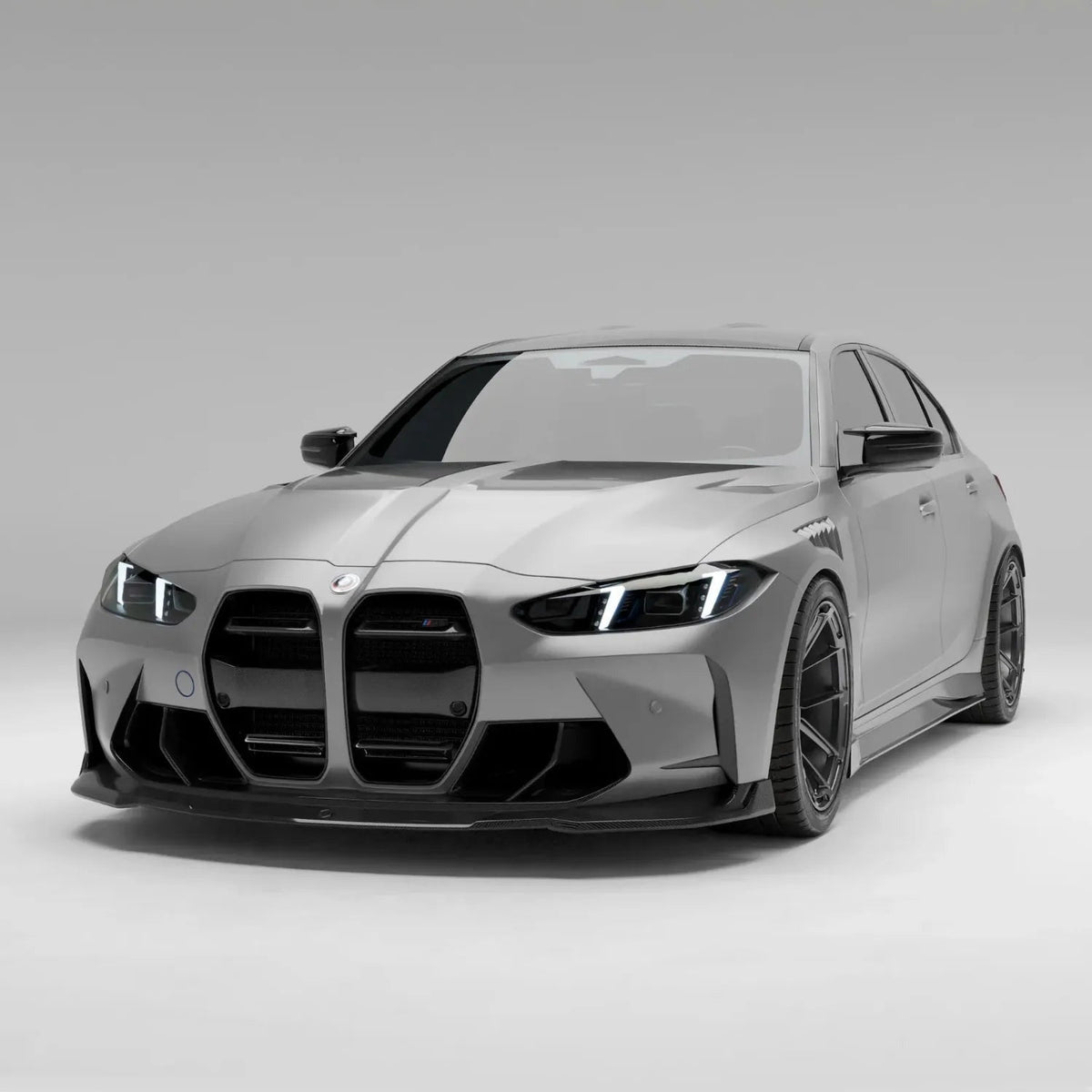 Revozport Carbon Fiber Front Bumper Canards - BMW / G80 / G81 / G82 / G83 / M3 / M4