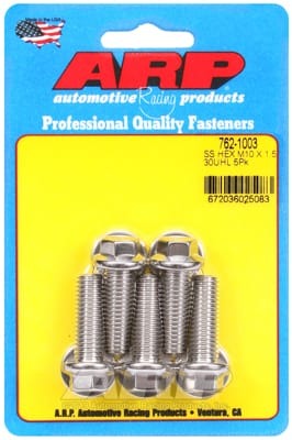 ARP M10 x 1.50 x 30 SS Hex Bolts (Set of 5)