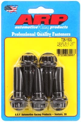 ARP 1/2in -20 x 1.500 12pt Black Oxide Bolts (Set of 5)