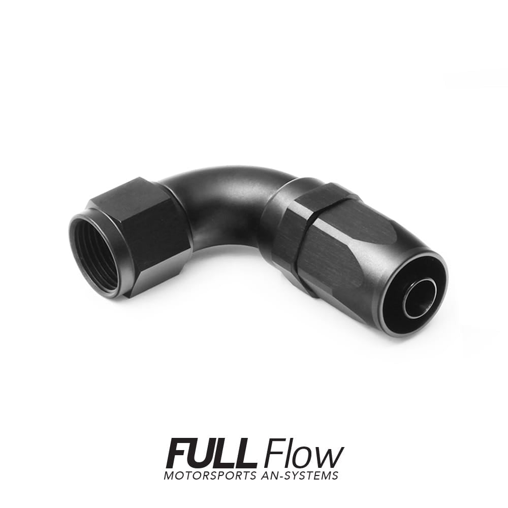 Nuke Performance Full Flow AN Hose End Fitting 90 Degree AN-6
