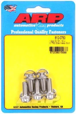 ARP 5/16in x 18 - .725in UHL 12pt SS Bolt Kit (Set of 5)