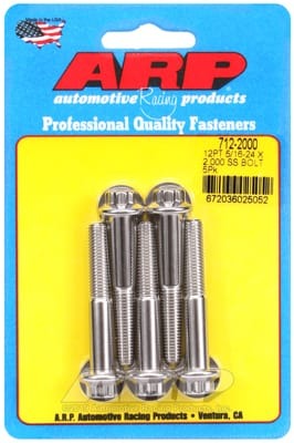 ARP 5/16in-24 x 2.000 12pt SS Bolts (Set of 5)