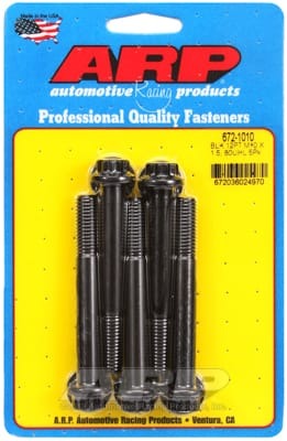 ARP M10 x 1.50 x 80mm 12pt Black Oxide Bolts (Set of 5)