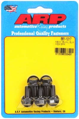 ARP M8 x 1.25 x 16 Hex Black Oxide Bolts (Set of 5)