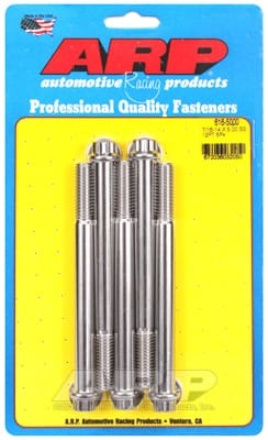 ARP 7/16 Inch -14 x 5.000 12pt SS Bolts (Set of 5)