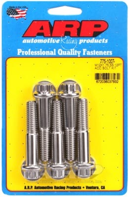 ARP M12 x 1.75 x 60 12pt SS Bolt Kit (Set of 5)