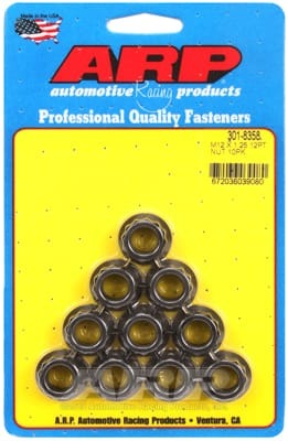 ARP M12 x 1.25 12-Point Nut Kit (Set of 10)