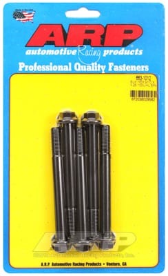 ARP M10 x 1.25 x 100 Hex Black Oxide Bolts (Set of 5)