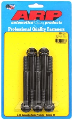 ARP M12 x 1.50 x 100 Hex Black Oxide Bolts (Set of 5)