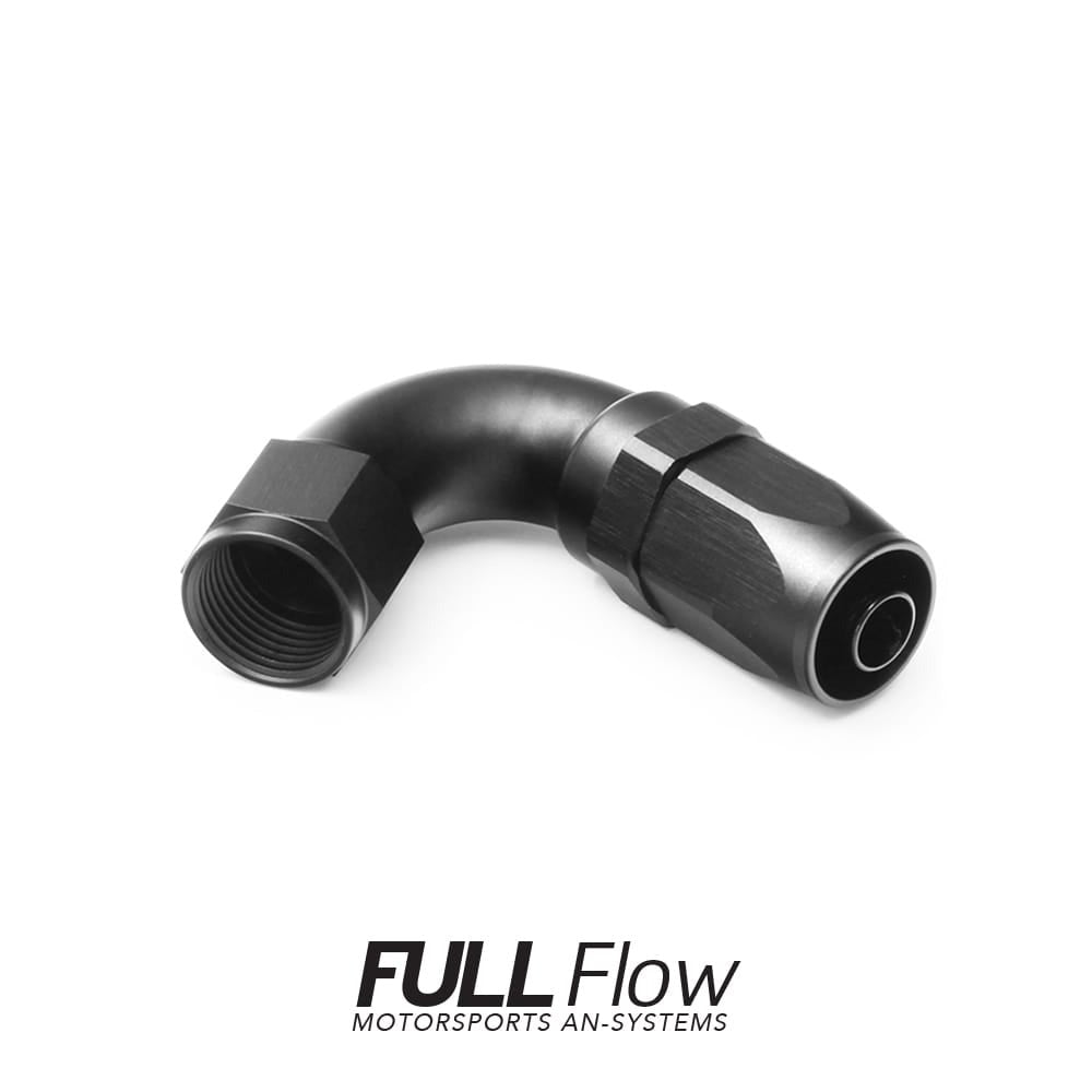 Nuke Performance Full Flow AN Hose End Fitting 120 Degree AN-4