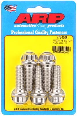 ARP M12 X 1.75 X 35mm 12pt Stainless Steel Bolts (Set of 5)