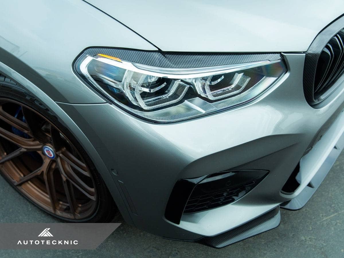 AutoTecknic Carbon Fiber Headlight Trim Set - BMW F97 X3M / F98 X4M