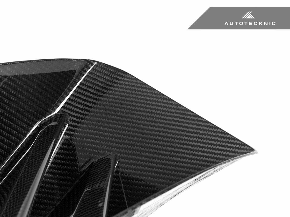 AutoTecknic Dry Carbon Corsa Front Bumper Lower Vent Set - BMW G87 M2