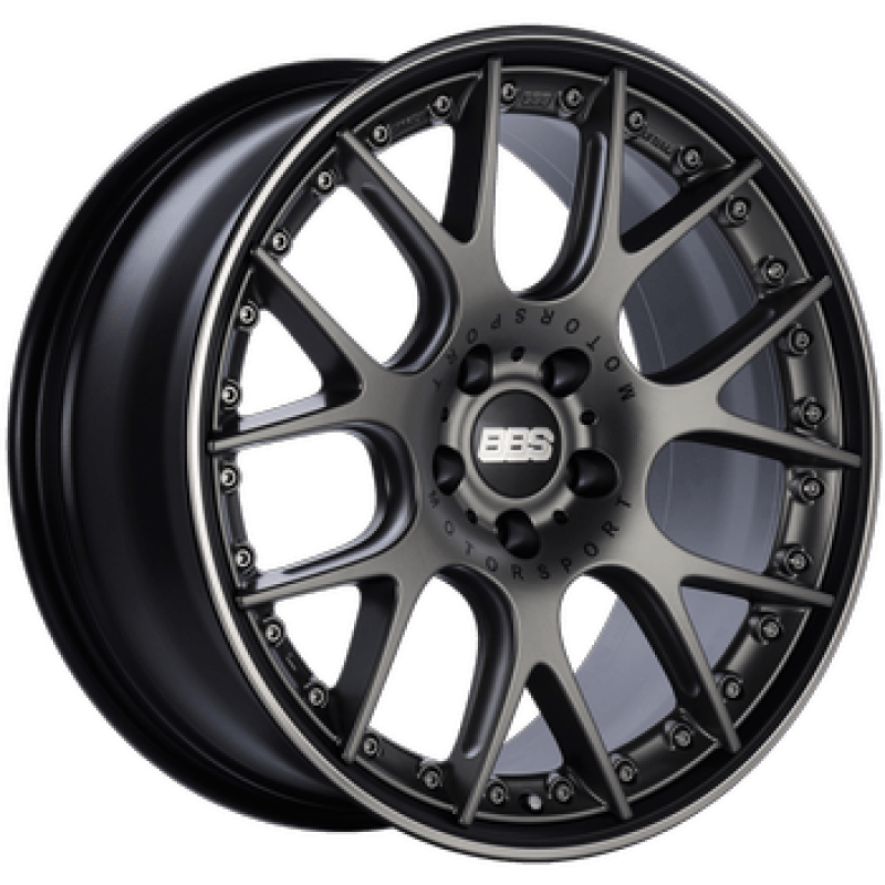 BBS CH-RII 21x9 5x112 ET32 Satin Black Center Platinum Lip SS Rim Prot Wheel PFS Req w/MS Etching