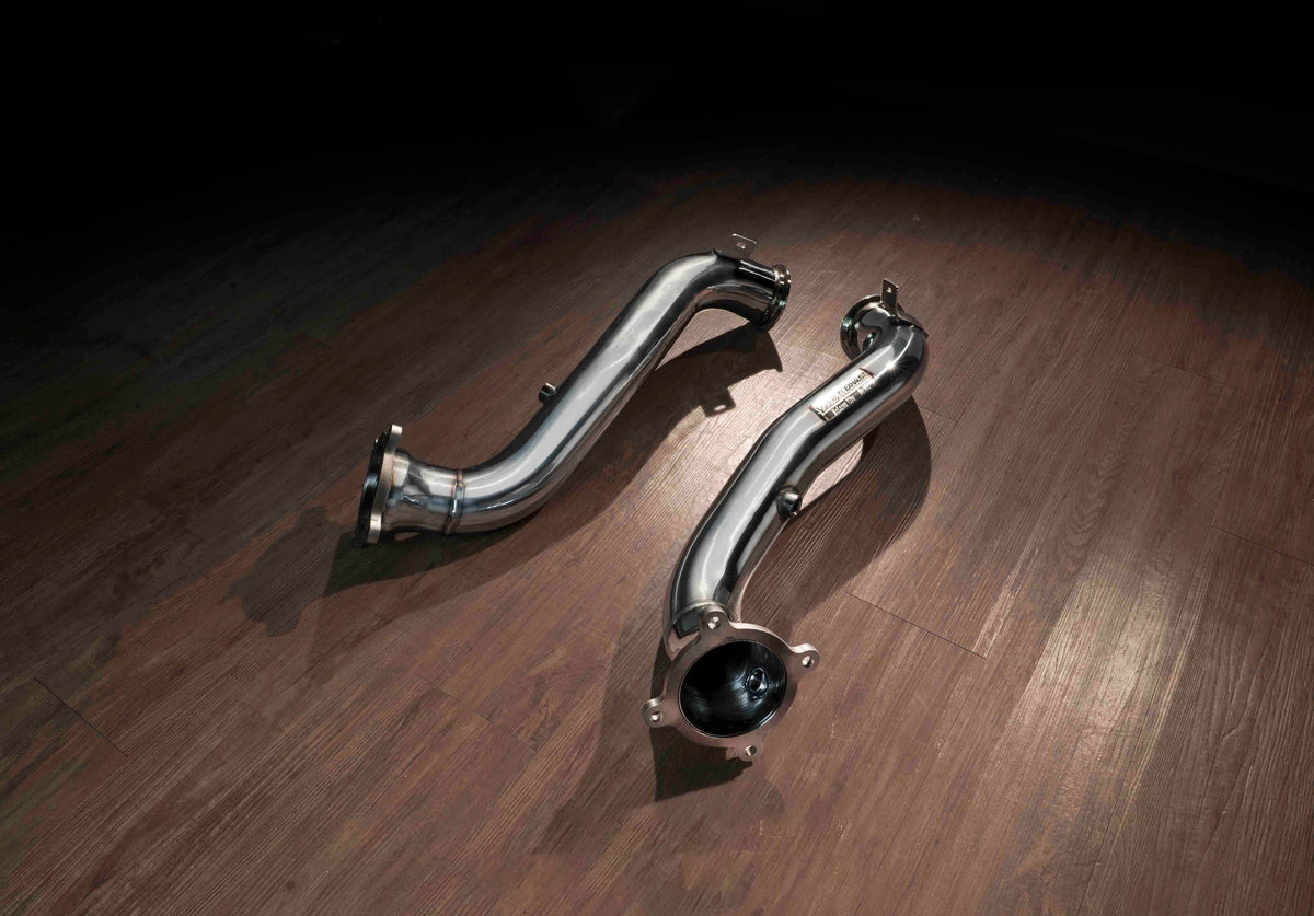 McLaren 720S | Non-Valve Version | 2017-2023 Sport 200 Cell Downpipe + Heat Protector for Downpipe