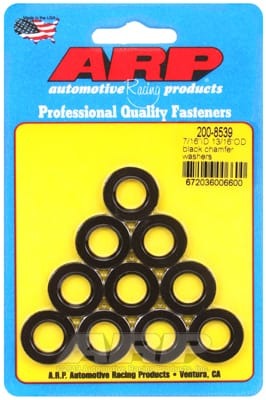 ARP 7/16inID 13/16inOD Black Chamfer Washers (Set of 10)