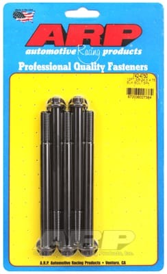 ARP 3/8-24 x 4.750 12pt Black Oxide Bolts (Set of 5)