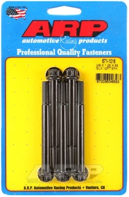 ARP M8 x 1.25 x 85 12pt Black Oxide Bolts (Set of 5)