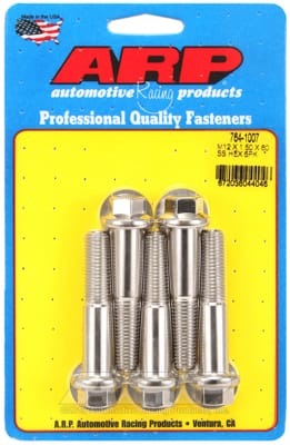 ARP M12 x 1.50 x 60 SS Hex Bolts (Set of 5)