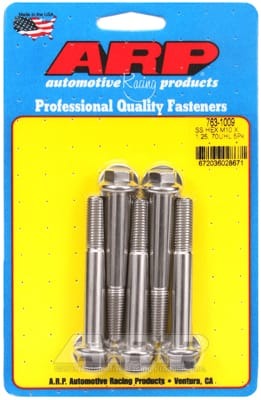 ARP M10 x 1.25 x 70 SS Hex Bolts (Set of 5)