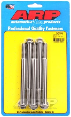 ARP 7/16-14 x 5in SS Hex Bolt Kit (Set of 5)