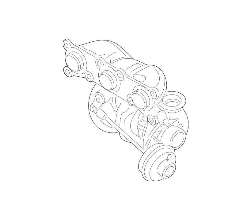 Turbocharger (Rear) - BMW N54 / F01 740i / F02 740Li / E71 X6 xDrive35i